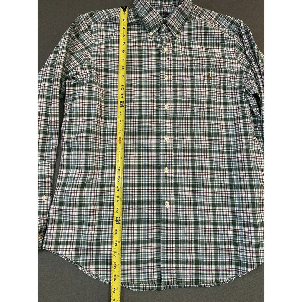 Ralph Lauren Mens Long Sleeve 100% Cotton Button Down Shirt‎ Size L